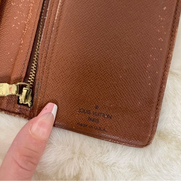 LOUIS VUITTON Long Wallet Monogram Canvas Authentic USED - Picture 9 of 11